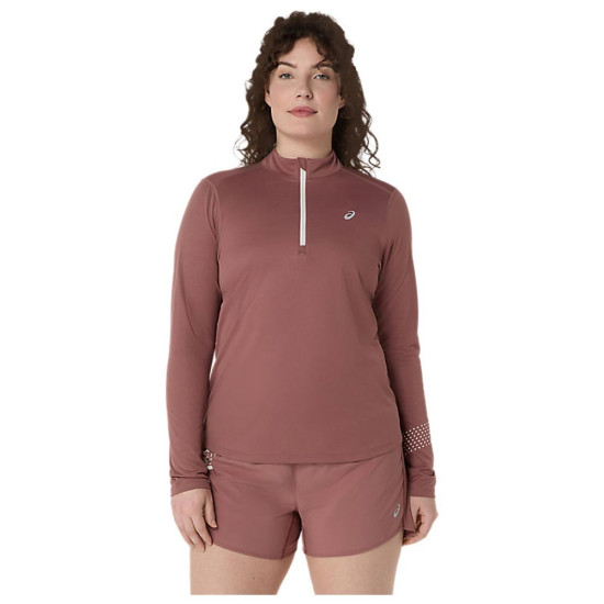Asics Γυναικεία μακρυμάνικη μπλούζα Icon 1/2 Zip Long-Sleeve Tee Asics Γυναικεία μακρυμάνικη μπλούζα Icon 1/2 Zip Long-Sleeve Tee
